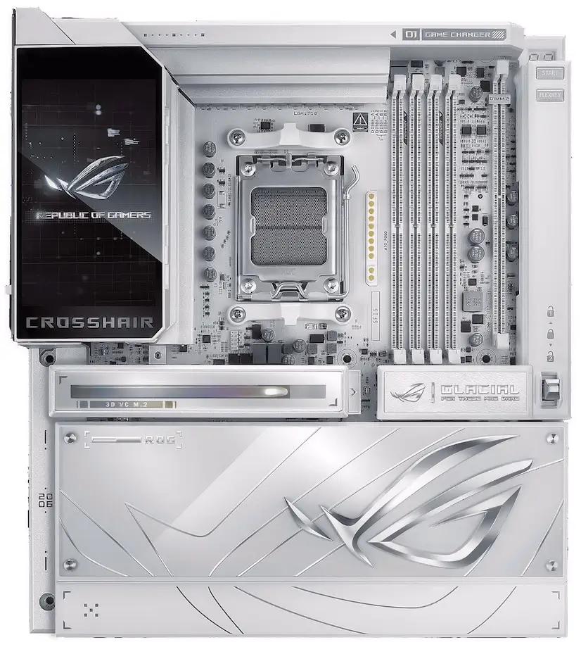Informático Alcobendas - Montaje Placa Base ASUS ROG CROSSHAIR X870E GLACIAL Alcobendas